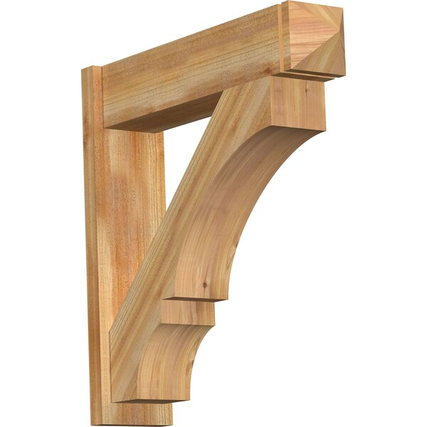Ekena Millwork Balboa Arts & Crafts Rough Sawn Outlooker, Western Red Cedar, 8"W x 34"D x 34"H OUT08X34X34BOA03RWR - main